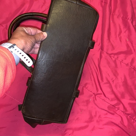 Accessories de Mademoiselle soft leather tote satchel with snaffle bit ADMJ - Picture 5 of 7